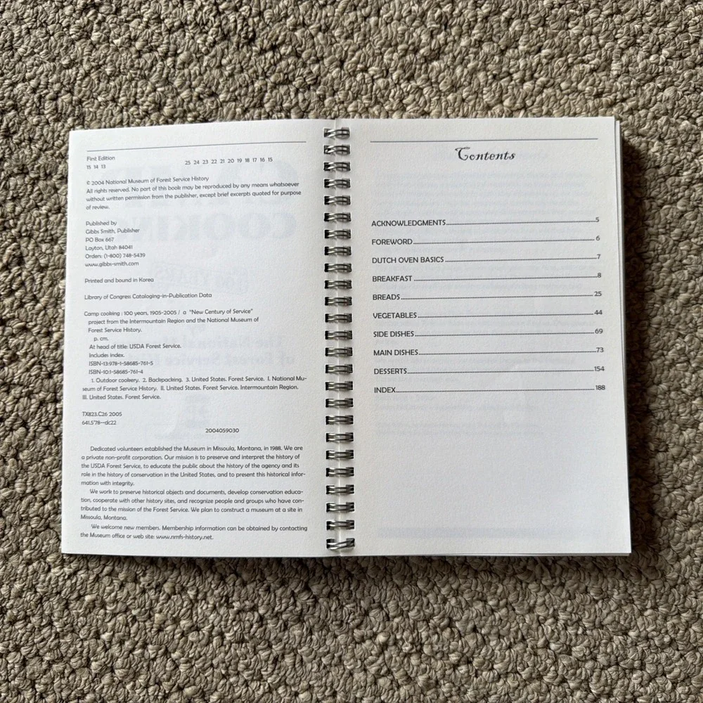 Camp Cooking: 100 Years Spiral-bound National Museum Of Forest Service History